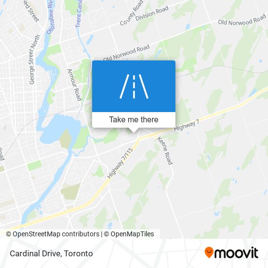 Cardinal Drive map