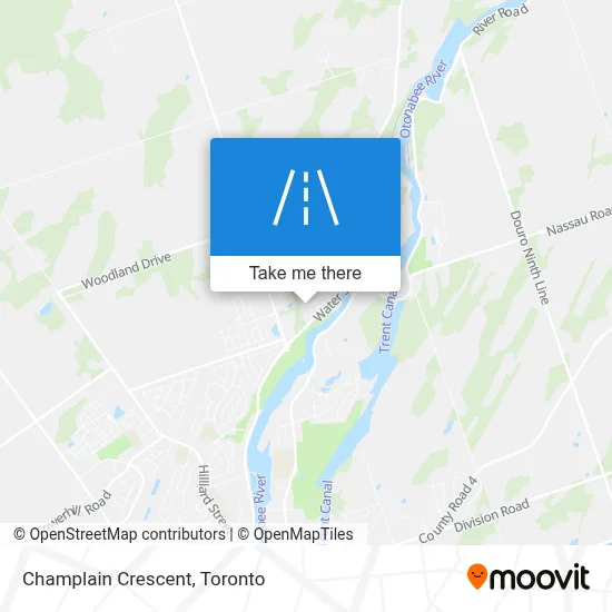 Champlain Crescent map