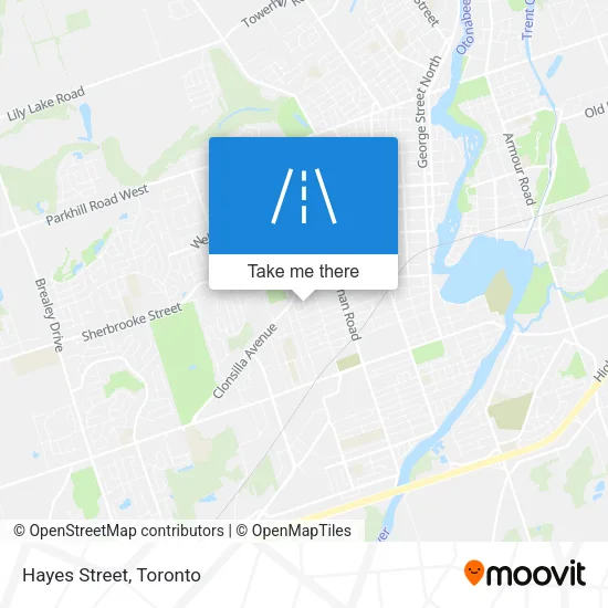 Hayes Street map