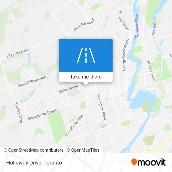 Holloway Drive map