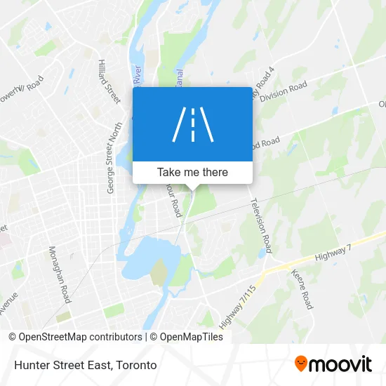 Hunter Street East map