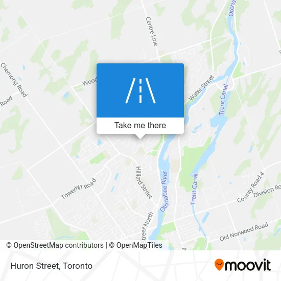 Huron Street map