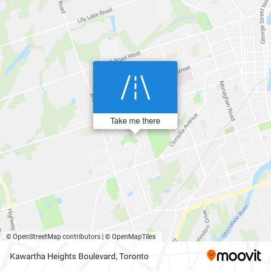 Kawartha Heights Boulevard map