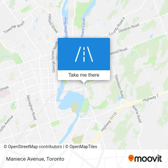 Maniece Avenue map
