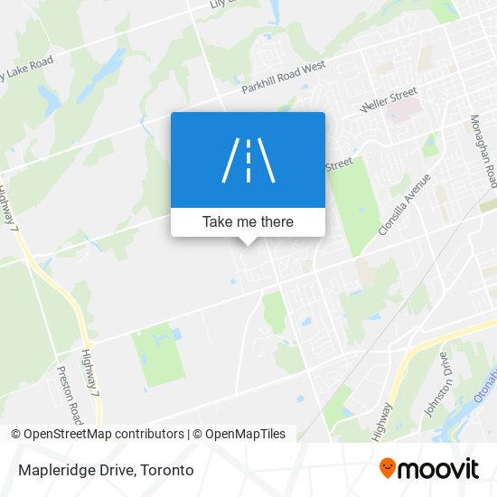 Mapleridge Drive map