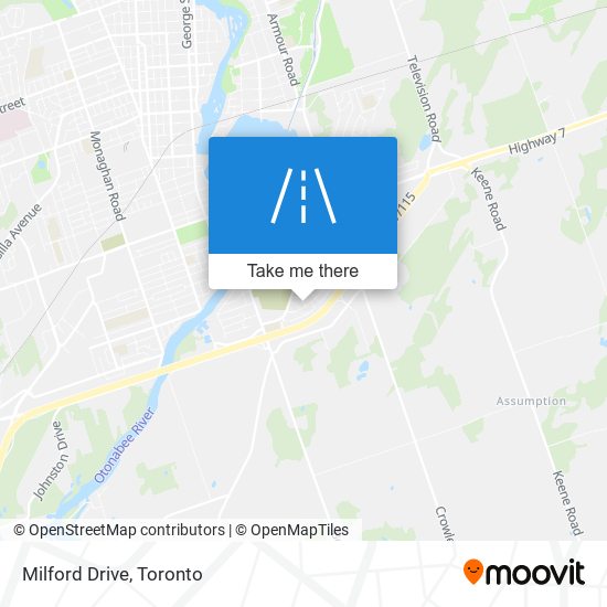 Milford Drive map