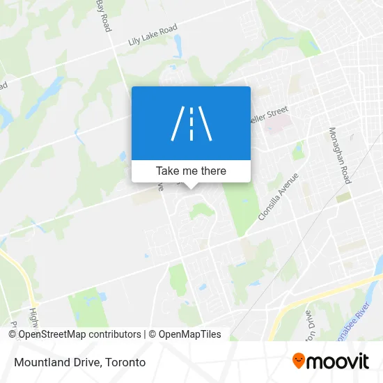 Mountland Drive map