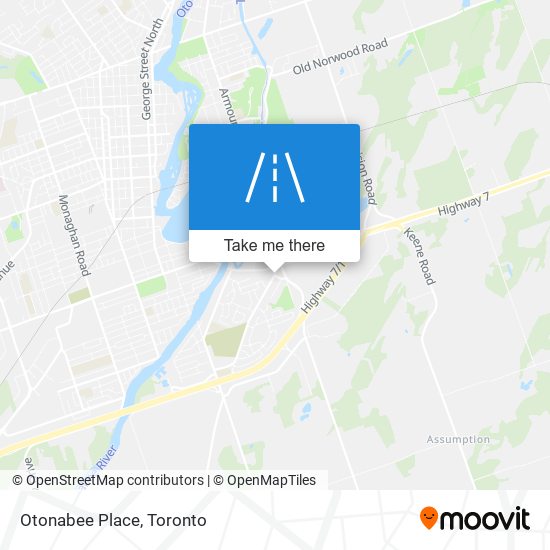 Otonabee Place map