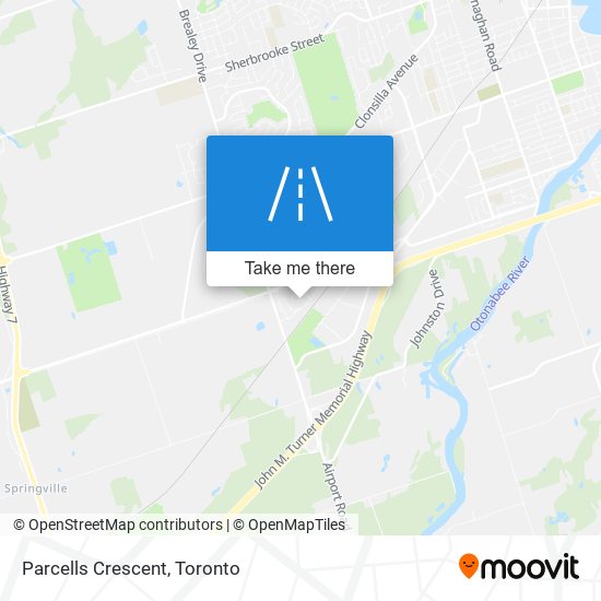 Parcells Crescent map