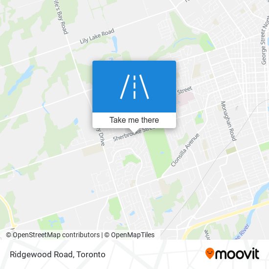 Ridgewood Road map