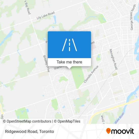 Ridgewood Road map