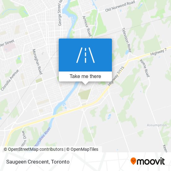 Saugeen Crescent map