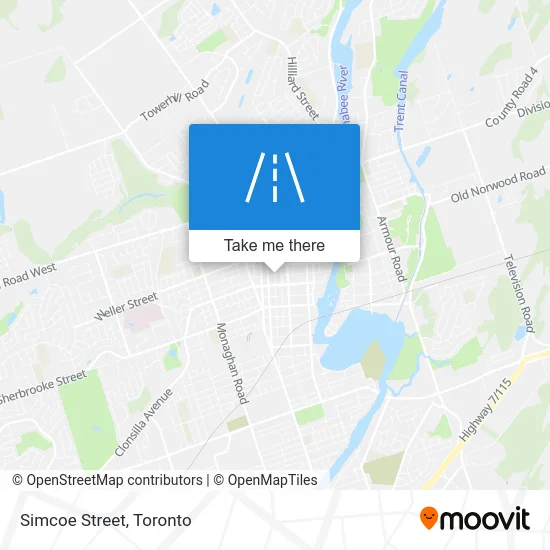 Simcoe Street map