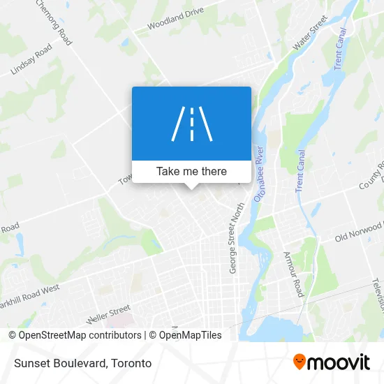 Sunset Boulevard map