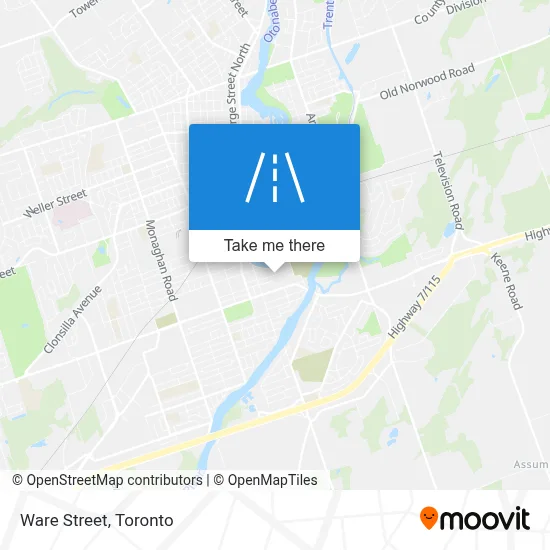 Ware Street map
