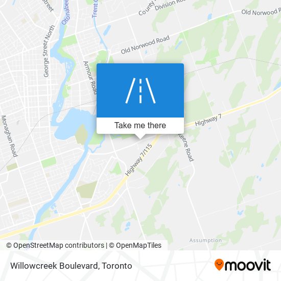 Willowcreek Boulevard map