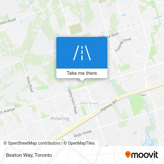 Beaton Way map