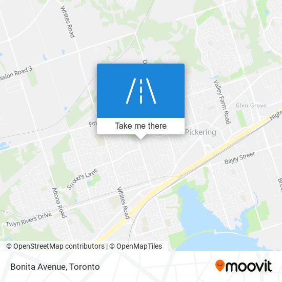 Bonita Avenue map