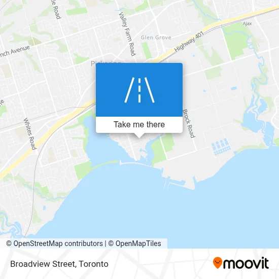 Broadview Street map