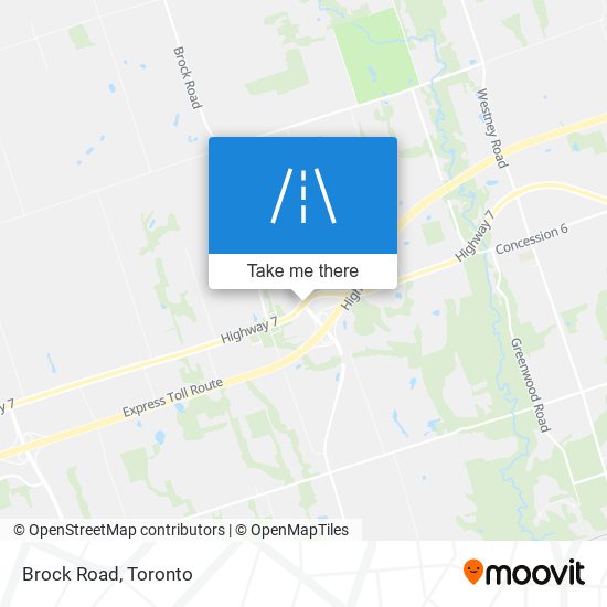 Brock Road map