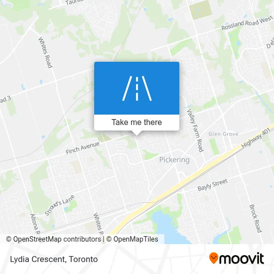 Lydia Crescent map