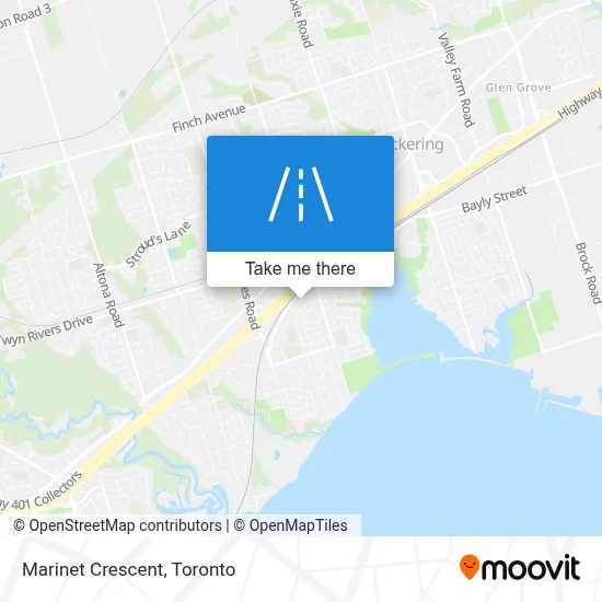 Marinet Crescent map