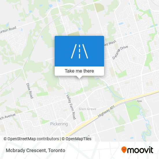 Mcbrady Crescent map