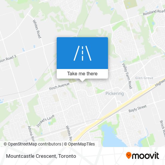 Mountcastle Crescent map