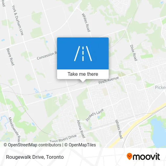 Rougewalk Drive map