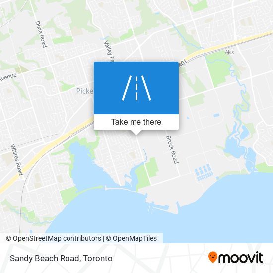 Sandy Beach Road map