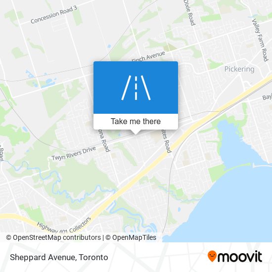 Sheppard Avenue map