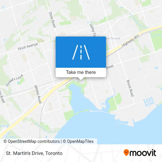 St. Martin's Drive map