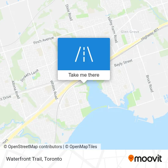 Waterfront Trail map
