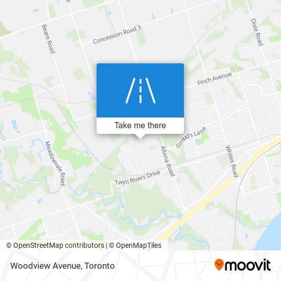 Woodview Avenue map