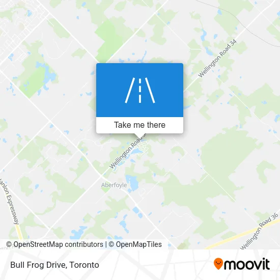 Bull Frog Drive map