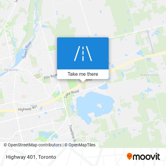 Highway 401 map