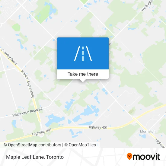 Maple Leaf Lane map
