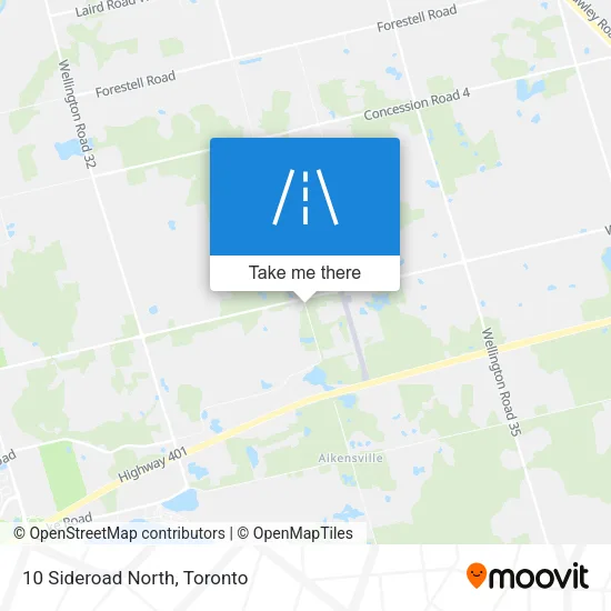 10 Sideroad North map