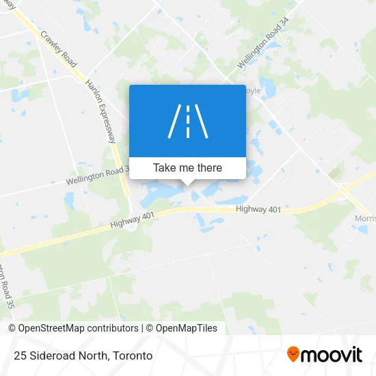 25 Sideroad North map