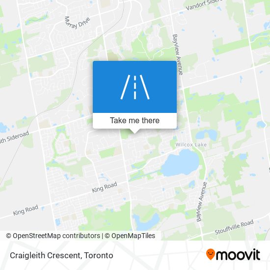 Craigleith Crescent map