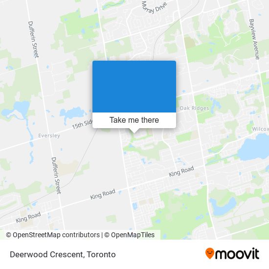 Deerwood Crescent map