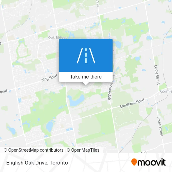 English Oak Drive map