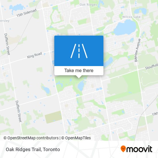 Oak Ridges Trail map