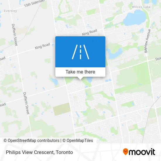 Philips View Crescent map