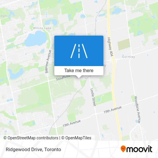 Ridgewood Drive map