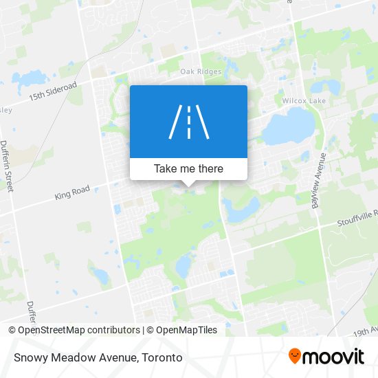 Snowy Meadow Avenue map