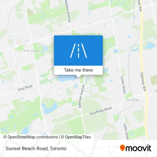 Sunset Beach Road map