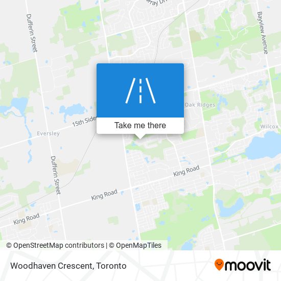 Woodhaven Crescent map