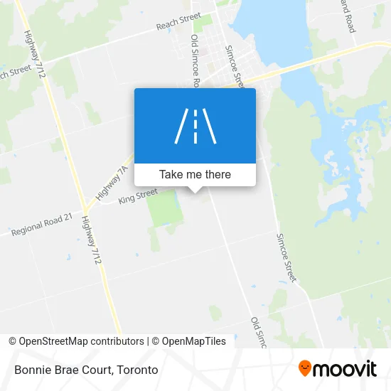 Bonnie Brae Court map