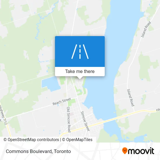 Commons Boulevard map